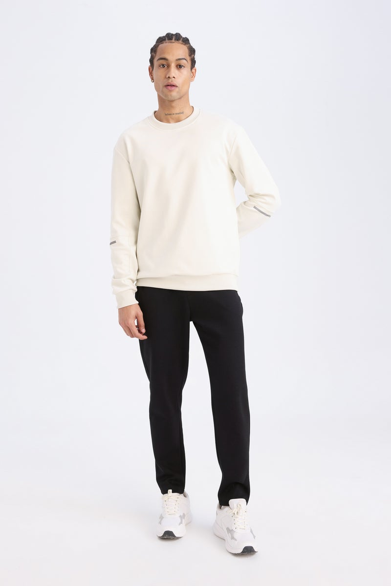 DeFacto Black Man DeFactoFit Slim Fit Slim Fit Zip-Up Basic Jogger Sweatpants Casual - Image 3